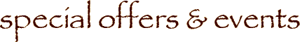 Special Offers & Events